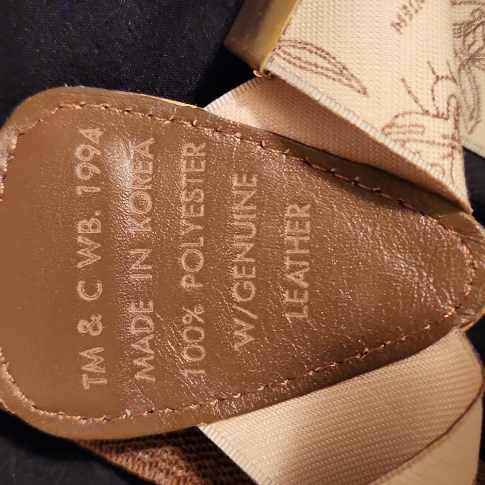 Vintage Bugs Bunny Cream and Brown Patterned Suspenders - Picture 7 of 7